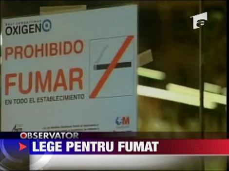Lege antifumat in Spania
