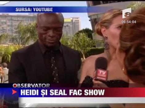 Heidi Klum si Seal fac show la tv