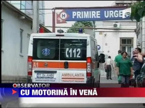 Si-a injectat motorina in vene