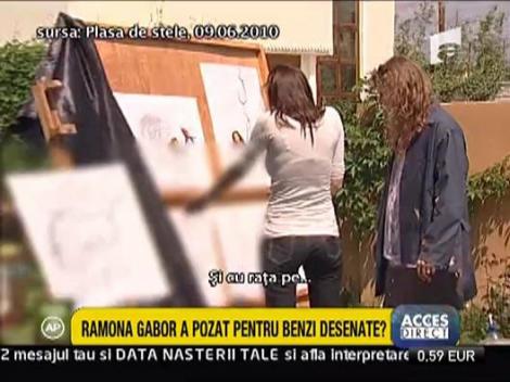 Ramona Gabor a pozat pentru un pictor excentric