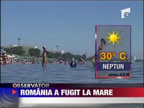 Romania a fugit la mare