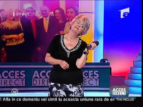 Eva Kiss a cantat "Puterea dragostei" la Acces Direct