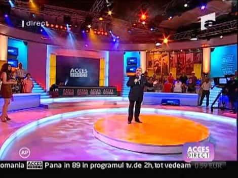 Aurel Padureanu a cantat o romanta la Acces Direct