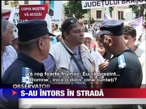 Brasovenii s-au intors in strada