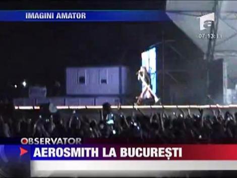 Concert incendiar Aerosmith la Bucuresti