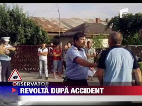 Aproape linsat dupa ce a accidentat un cioban