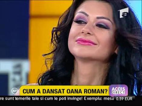 Oana Roman se misca provocator in club