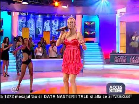 Claudia a cantat "Tu esti viata mea" la Acces Direct