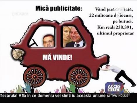 Anunt la mica publicitate: "Vand tara avariata,..."
