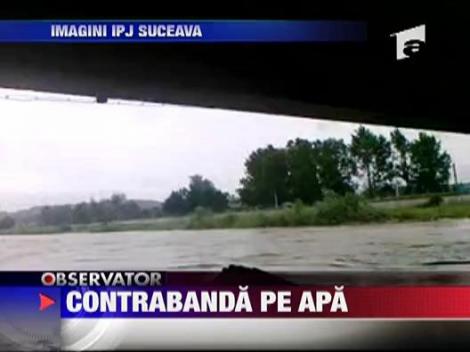 Tigari de contrabanda, gasite plutind pe Siret