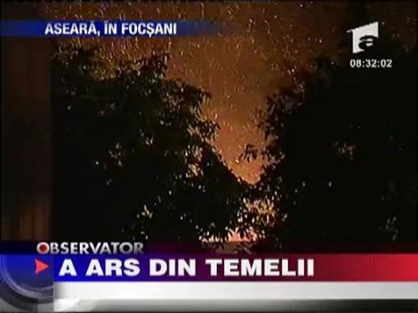 Incendiu devastator in Focsani