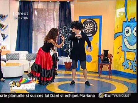 Razvan invata sa danseze