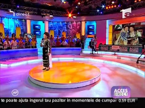 Maria Ciobanu a cantat la Acces Direct