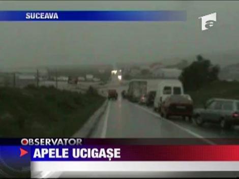 Inundatiile au facut dezastru in Moldova