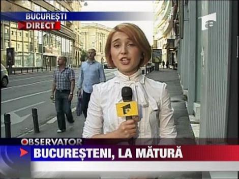 Spalatul trotuarelor este obligatoriu pentru bucuresteni