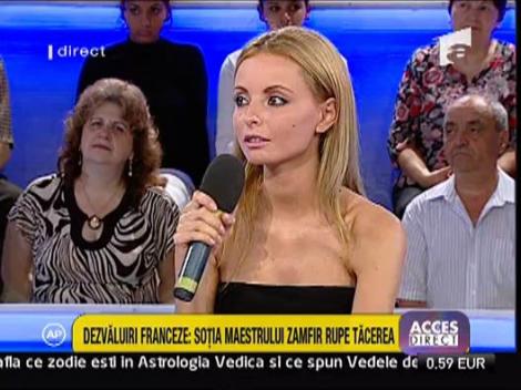 Sotia maestrului Zamfir rupe tacerea
