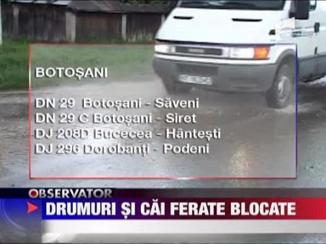 Inundatiile au dat peste cap traficul