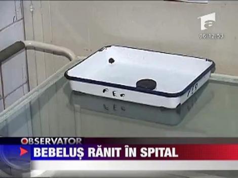 Bebelus ranit in spital