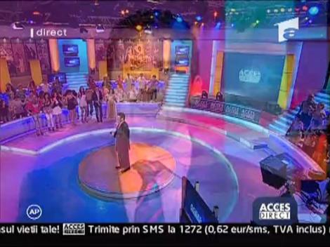 Ionica Ardeleanu a cantat la Acces Direct