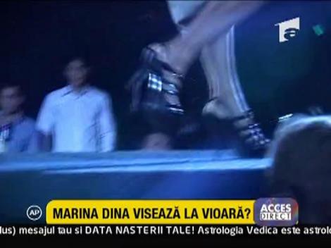 Marina Dina fascinata de vioara