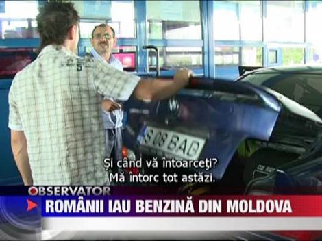 Romanii iau benzina din Moldova