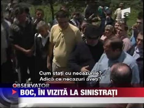 Boc, in vizita la sinistrati