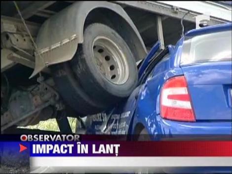 Accident in lant pe E 85