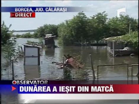 Dunarea a iesit din matca