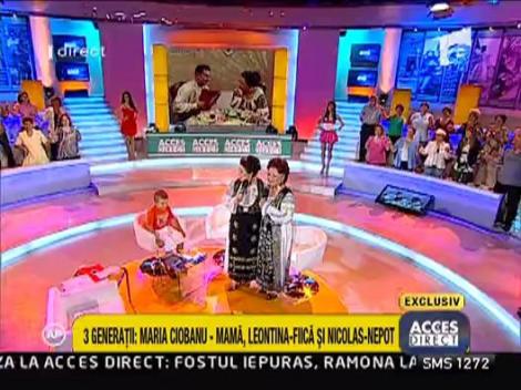 Maria Ciobanu si Leontina au cantat la Acces Direct
