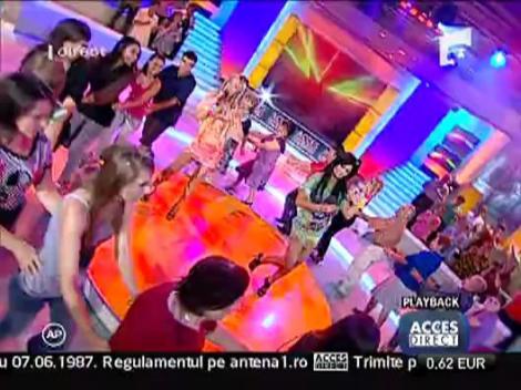 Fetele de la "Senzual" au cantat la Acces Direct