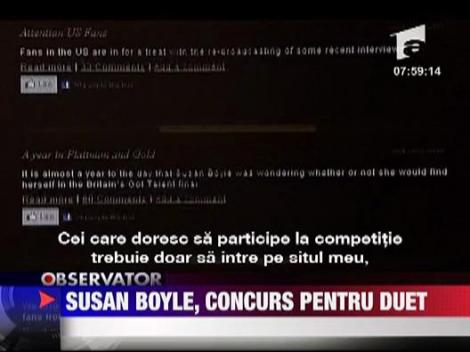 Susan Boyle, concurs pentru duet