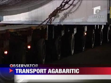 Transport agabaritic prin Bucuresti