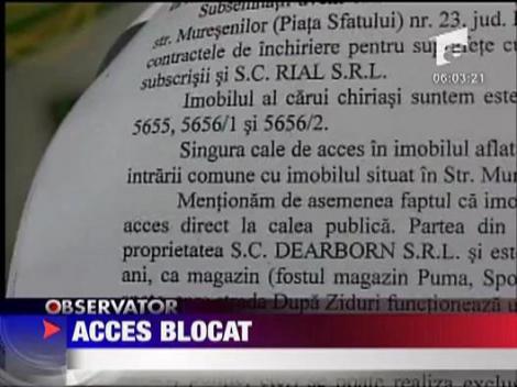 Acces blocat in propria casa