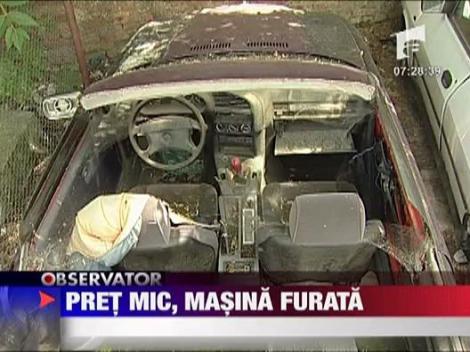 Pret mic, masina furata