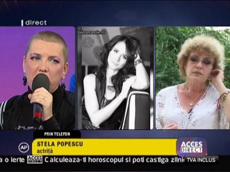 Stela Popescu: "Gestul ei arata neimplinire si nefericire"