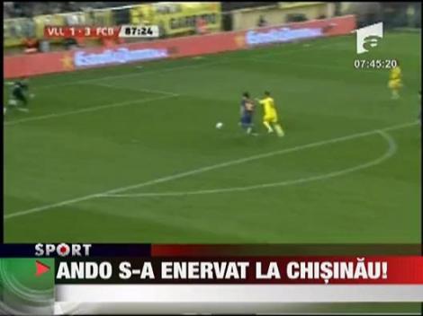 Ando s-a enervat la Chisinau