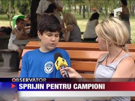 Sprijin pentru campioni