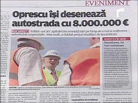Oprescu si "autostrada desenata"
