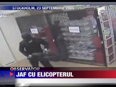 Jaf cu elicopterul in Suedia