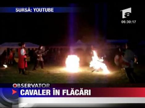 Cavaler in flacari