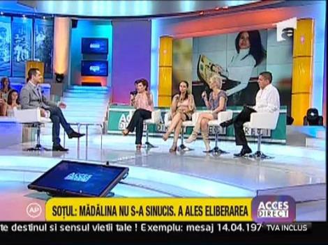 Sotul: "Madalina nu s-a sinucis. A ales eliberarea"