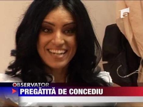 Adelina, pregatita de concediu
