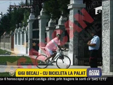 Gigi Becali - pe bicicleta in Turul Piperei