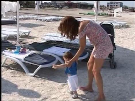 Cristina Spatar, in vacanta la mare