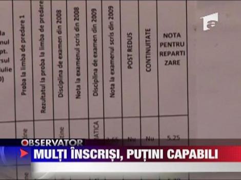 Multi inscrisi, putini capabili