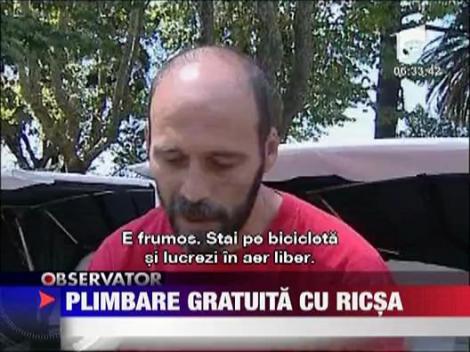 Roma: Plimbare gratuita cu ricsa