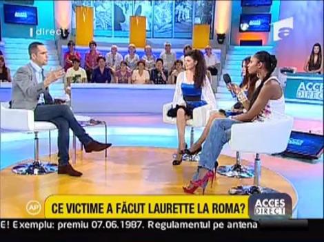 Laurette a facut victime la Roma