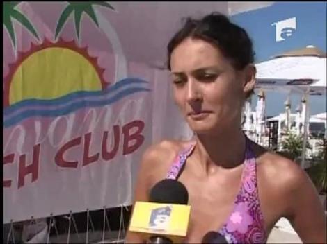 Andreea Tivadar s-a plimbat cu ski-jetul