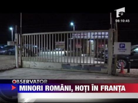 Copii romani arestati in Franta