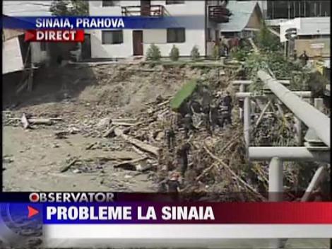 Probleme la Sinaia! Inundatiile fac ravagii